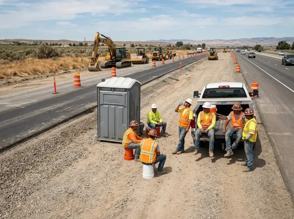 highway-road-construction-crew-007 — frequently asked questions, Porta Potty and Restroom Rentals in Pulaski, WI